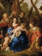 SANDRART, Joachim von Mystische Verlobung der Hl. Katharina und die Hll USA oil painting artist